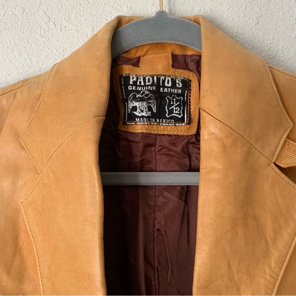 PADITOS // Vintage Genuine Leather Jacket - Size 11/12 - Picture 5 of 5